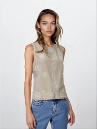 TOP DONNA E25406/FL Tellini S.r.l. Ingrosso Abbigliamento